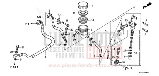 MAITRE-CYLINDRE FREIN AR. CYLINDRE (CBF1000A/T/S) CBF1000A7 de 2007
